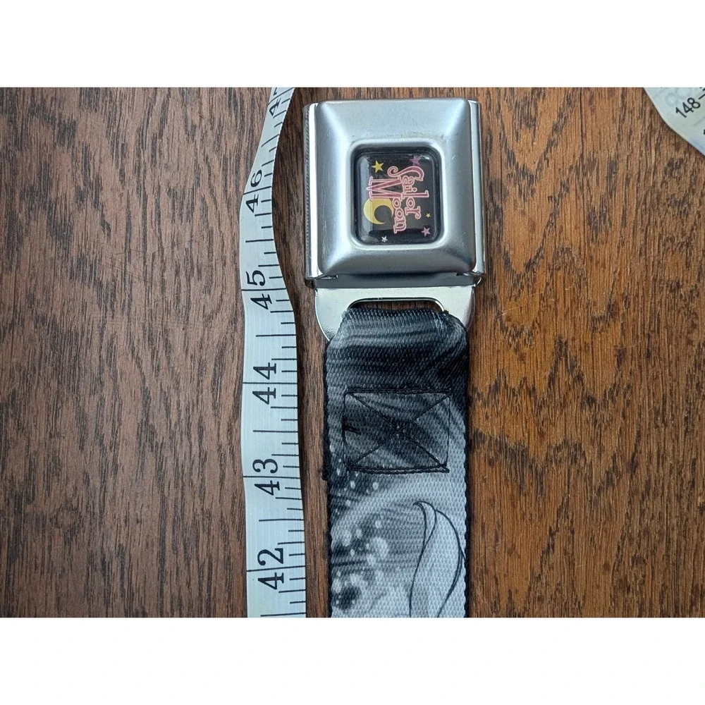 Buckle-Down Sailor Moon Seatbelt Belt Unisex OS Black White Good Anime Manga
